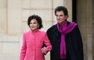 Former Minister of Education or Culture Jack Lang and his wife Monique Buczynski at the dinner for Xi Jinping at the Elysée.